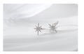 Star Earrings with Light Jewelry and Hexagram Design