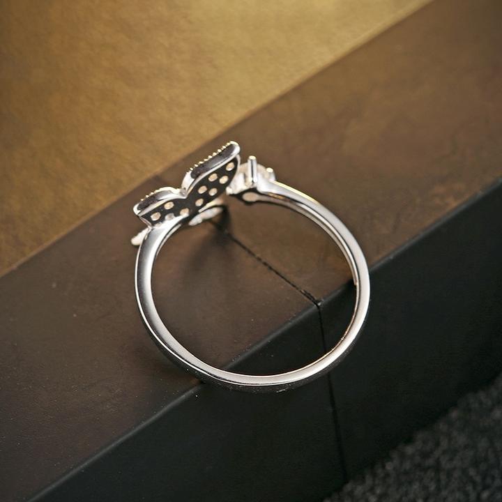 S925 Silver Butterfly Open Ring Jewelry
