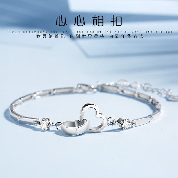 Korean-Japanese Minimalist Heart Bracelet Jewelry