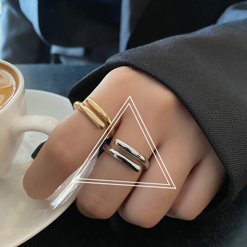 Elegant Metal Texture Ring - Simple Jewelry Design