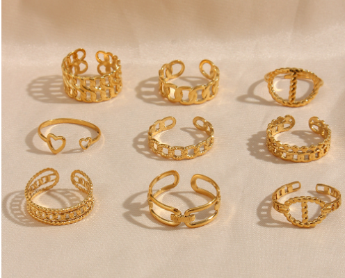 European American Gold Ring Jewelry Ornament