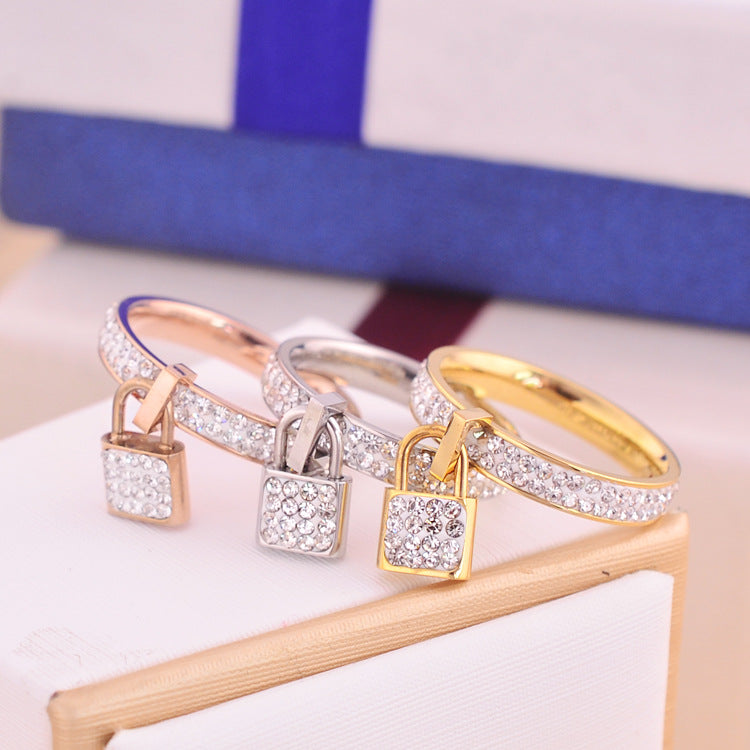 Lock Head Ring, Padlock Ring Jewelry